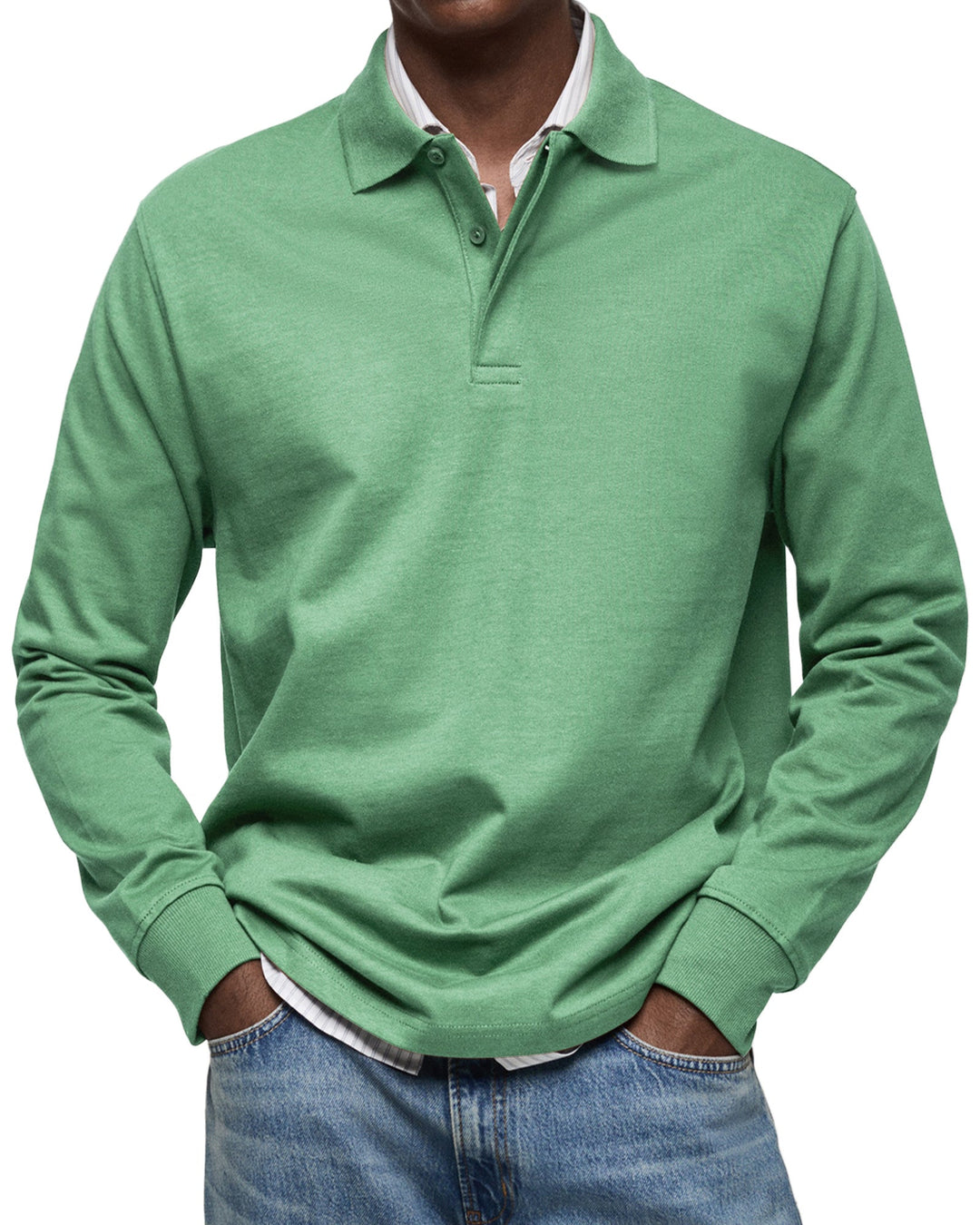 Ashton | Luxury Long-sleeved Polo Shirt