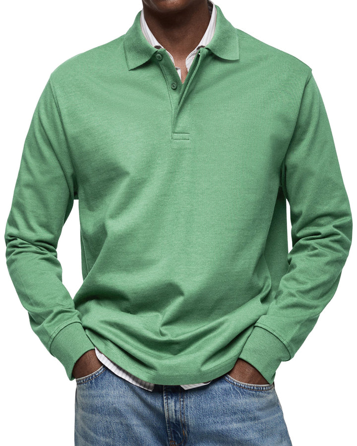Ashton | Luxury Long-sleeved Polo Shirt