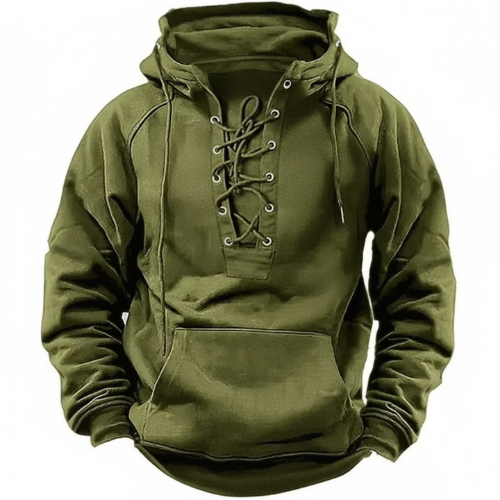 Dawson | Retro Lace-Up Hoodie