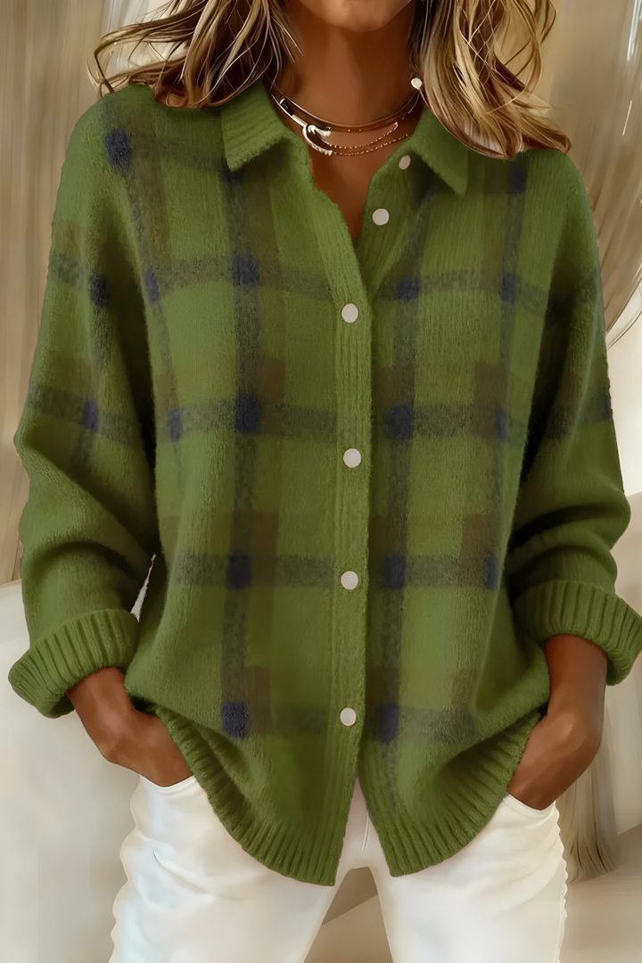 Tesa | Checkered Knit Vest