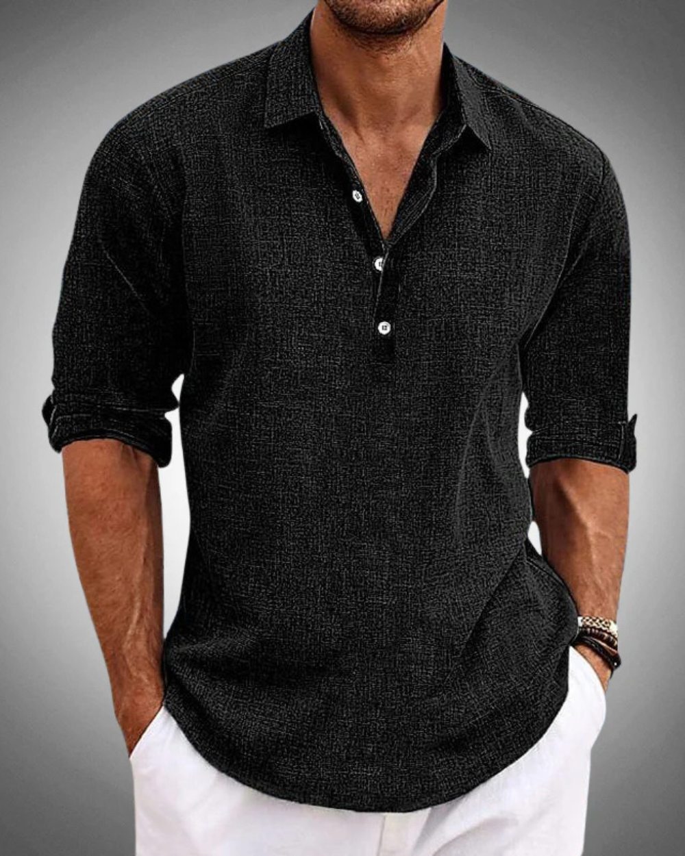 Evan | Refined Button-Front Classic Shirt