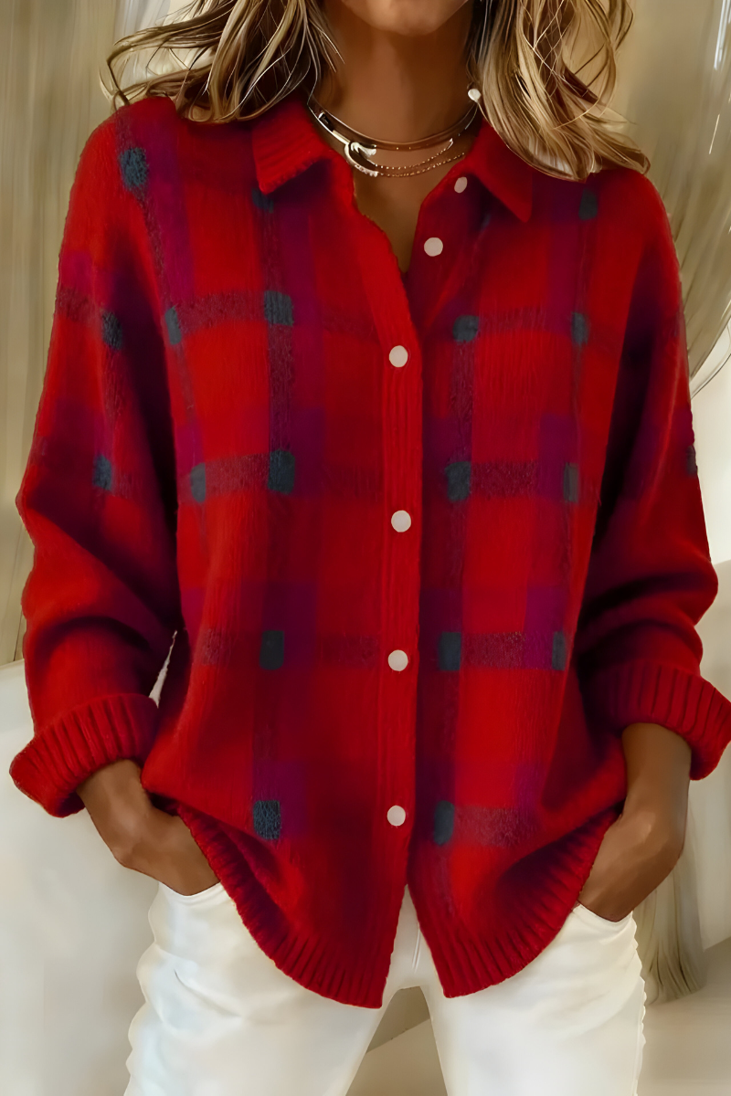 Tesa | Checkered Knit Vest