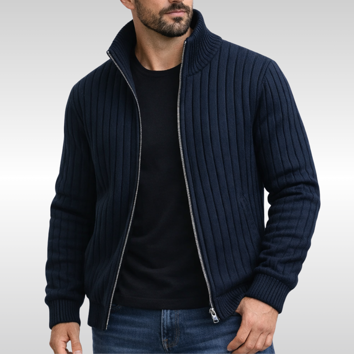 Bryan | Classic Zip-Front Ribbed Jacket