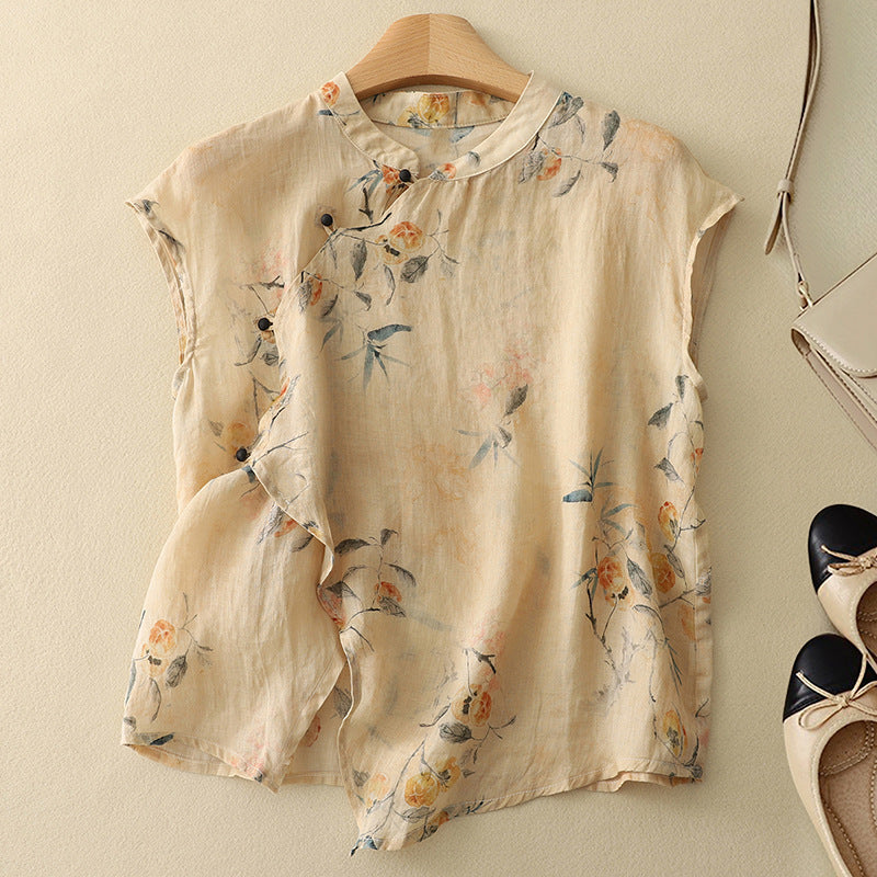 JESSA | ELEGANT LINEN TOP