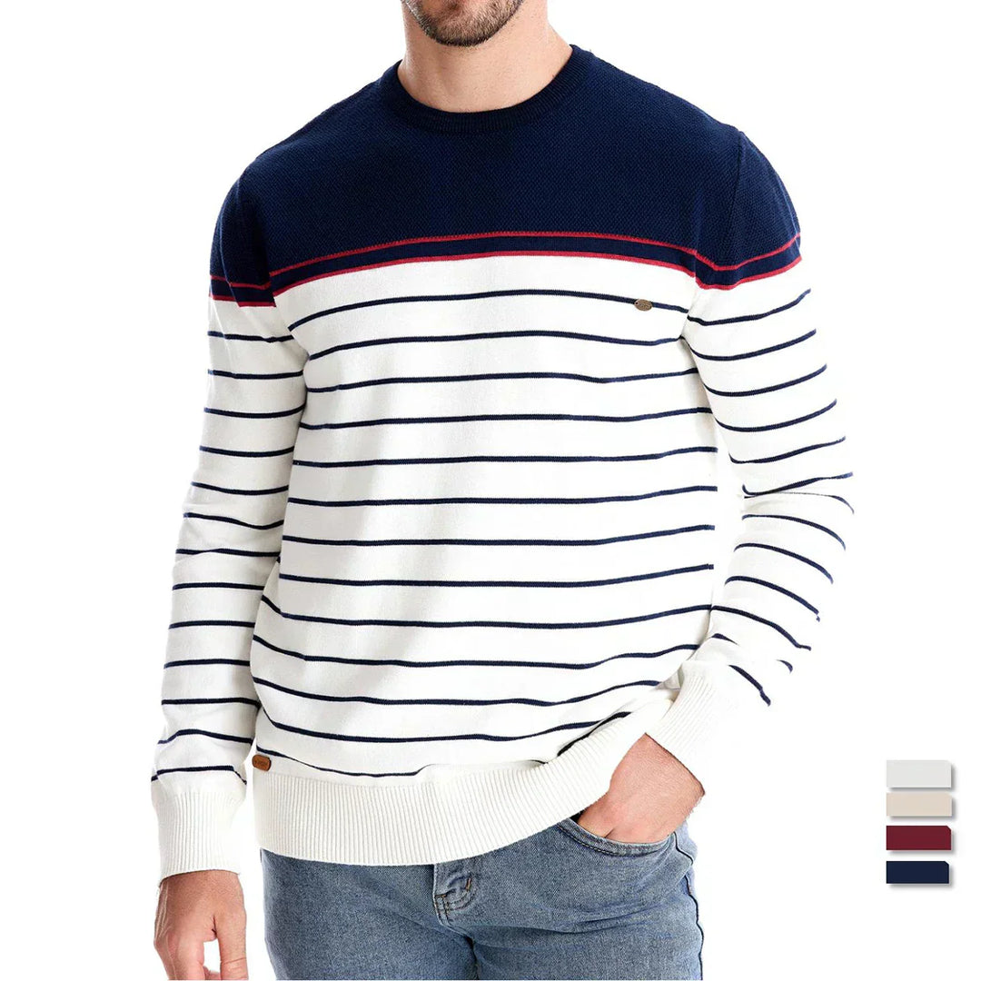 Stephen - Men's Striped Sweater