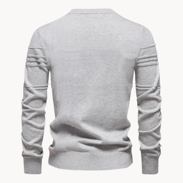 Richard - Stylish Men's Sweater with Checked Design