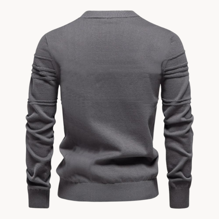 Richard - Stylish Men's Sweater with Checked Design