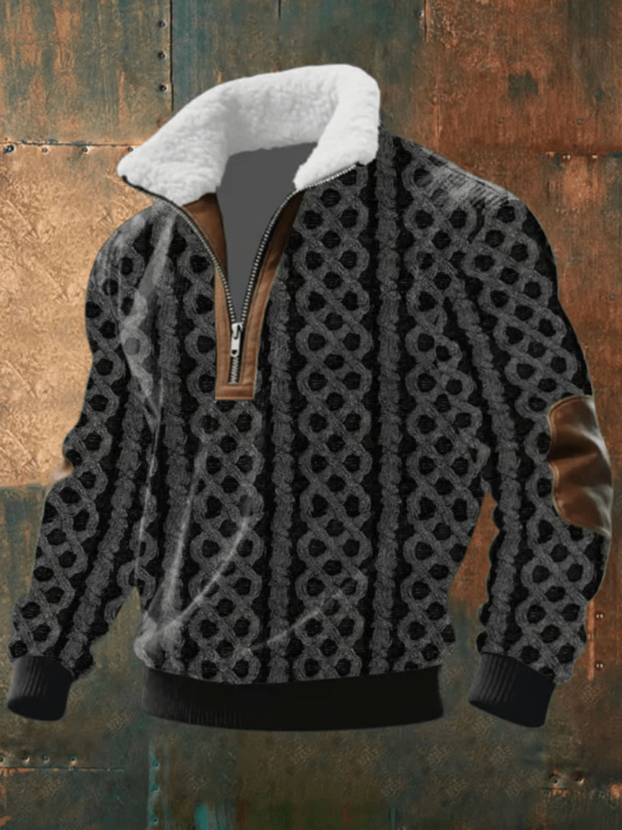 Marcus | Stylish Men’s Sweater with Fleece Collar