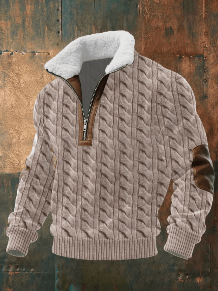Marcus | Stylish Men’s Sweater with Fleece Collar