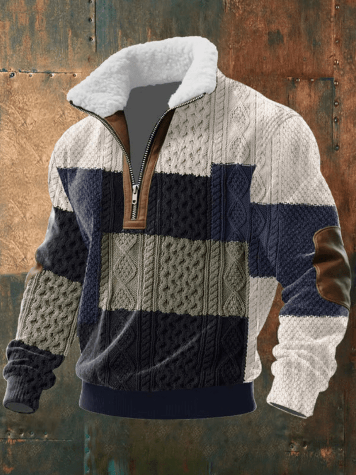 Marcus | Stylish Men’s Sweater with Fleece Collar